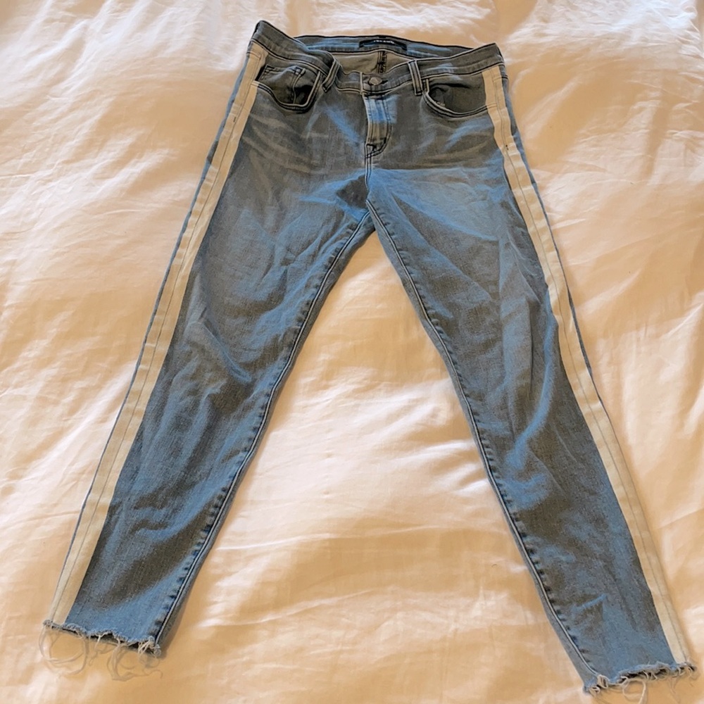 JBrand Mid-rise Cigarette Leg Light-washed Jean